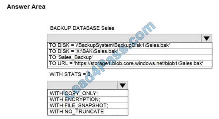 Test DP-300 Sample Questions